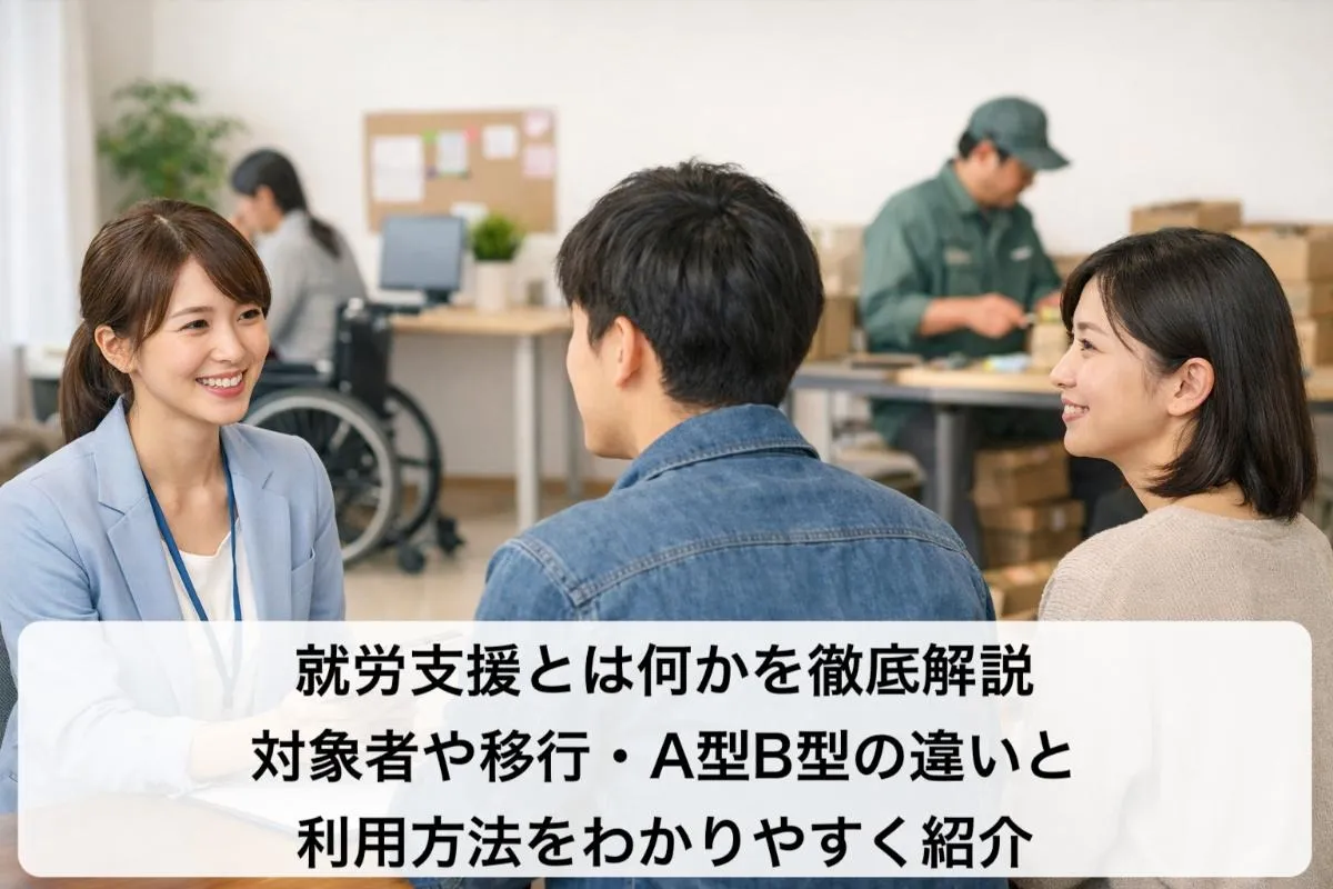 就労支援とは何かを徹底解説｜対象者や移行・A型B型の違いと利用方法をわかりやすく紹介