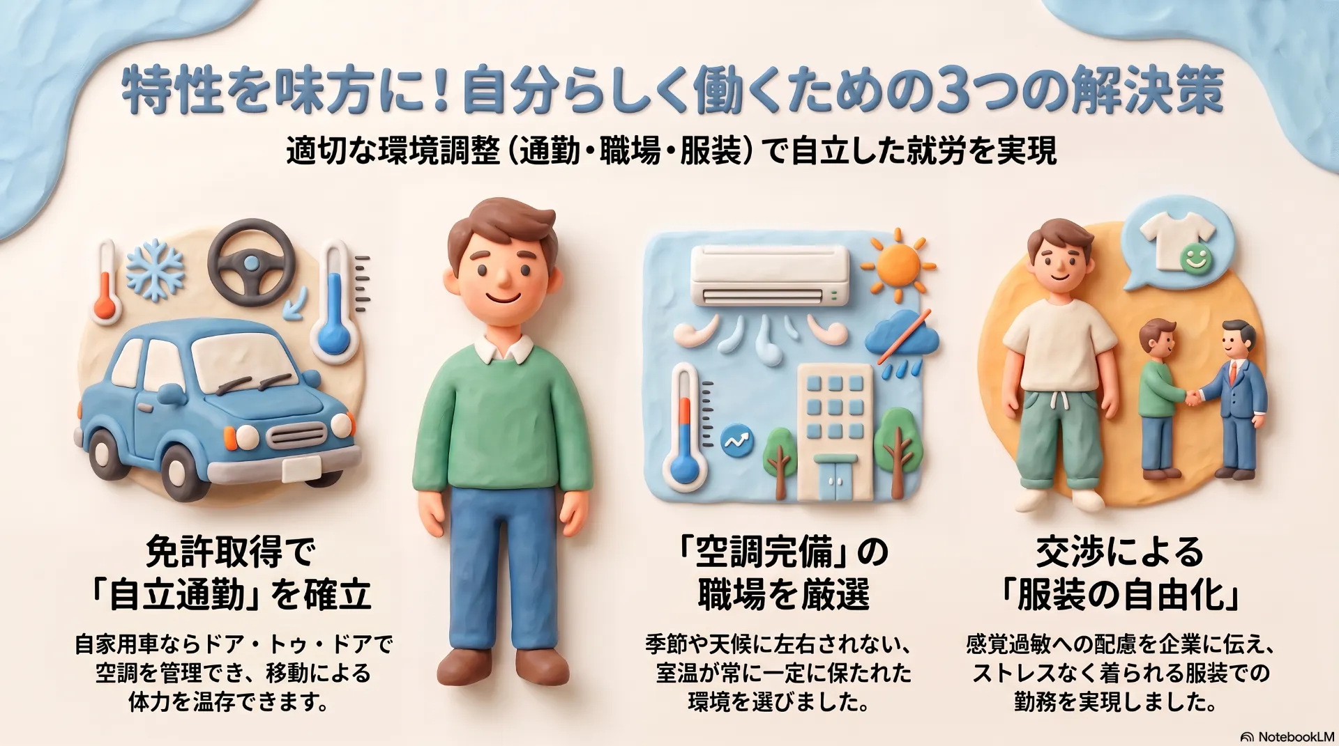【愛知・刈谷】「暑さ・服・疲労」3つの壁。送迎通所から始まり、季節ごとの検証を経て「自分らしい就労」を叶えた！発達障害の特性を持つ20代男性の軌跡｜就労移行支援ピボットパンドラ